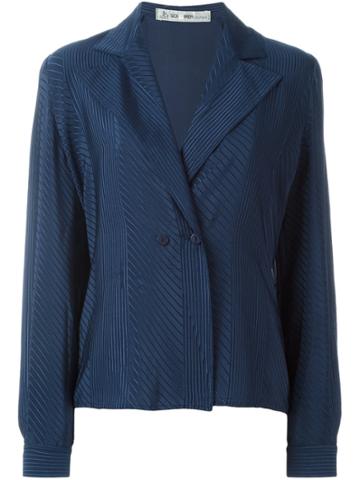 Jean Louis Scherrer Vintage Striped Jacket - Blue