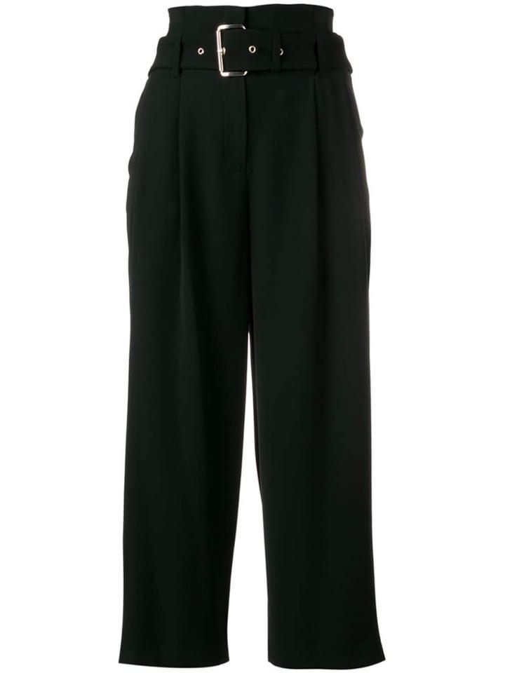 Michael Michael Kors Belted Wide-leg Trousers - Black