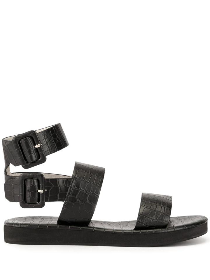 Mara & Mine Aurora Flatform Sandals - Black