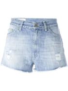 Dondup Denim Shorts, Women's, Size: 25, Blue, Cotton/polyester