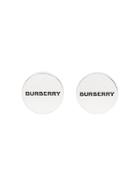 Burberry Engraved Silver-plated Cufflinks