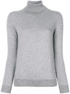 N.peal Cashmere Roll Neck Sparkle Sweater - Grey