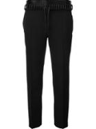 Haider Ackermann Whipstitch Waistband Trousers, Women's, Size: 42, Black, Wool