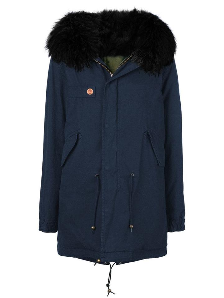 Mr & Mrs Italy Customisable Mid-length Parka - Blue