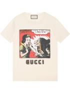 Gucci Snow White And Witch Print T-shirt - Nude & Neutrals