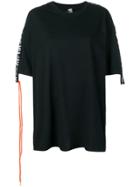 Mia-iam Logo Strap T-shirt Dress - Black