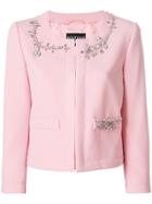Boutique Moschino Crystal Embellished Jacket - Pink & Purple