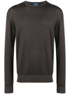 Barba Round Neck Jumper - Brown