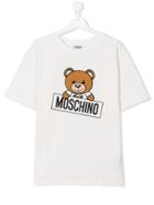 Moschino Kids Teen Teddy Bear Print T-shirt - White
