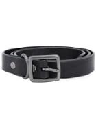 Hl Heddie Lovu Classic Buckle Belt, Men's, Size: 85, Black, Calf Leather