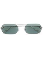 Cartier Oval Frame Sunglasses - Silver