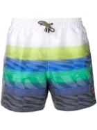 Missoni Mare Striped Swim Shorts - Blue