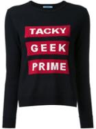 Guild Prime 'tacky Geek Prime' Jumper, Women's, Size: 36, Black, Acrylic/lambs Wool