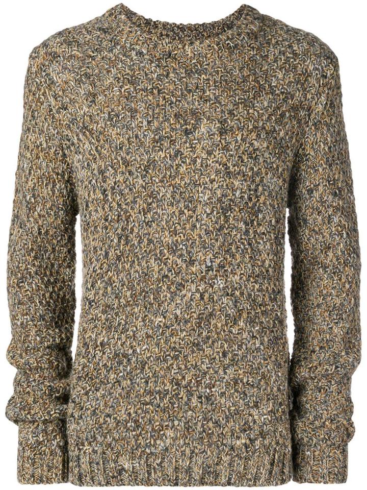 Folk Crew Neck Jumper - Nude & Neutrals
