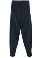 Homme Plissé Issey Miyake - Pleated Track Pants - Men - Polyester - 3, Blue, Polyester
