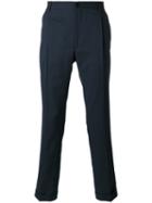 Etro Tailored Trousers, Men's, Size: 46, Blue, Cotton/wool/acetate/viscose