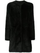 Yves Salomon Padded Coat, Women's, Size: 40, Black, Lamb Fur/lamb Skin