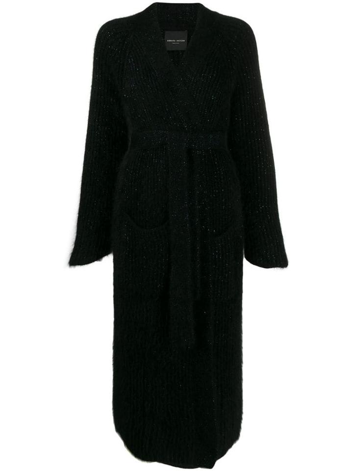 Roberto Collina Belted Coat - Black