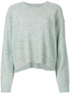 Mm6 Maison Margiela Cropped Jumper - Grey