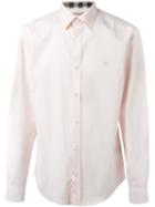 Burberry Brit Classic Shirt, Men's, Size: Medium, Pink/purple, Cotton/spandex/elastane