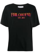 Philosophy Di Lorenzo Serafini Logo Round Neck T-shirt - Black