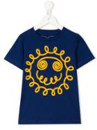 Stella Mccartney Kids Smiley Face Print T-shirt, Boy's, Size: 12 Yrs, Blue