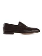 Santoni Penny Loafers, Men's, Size: 7.5, Brown, Calf Leather/leather