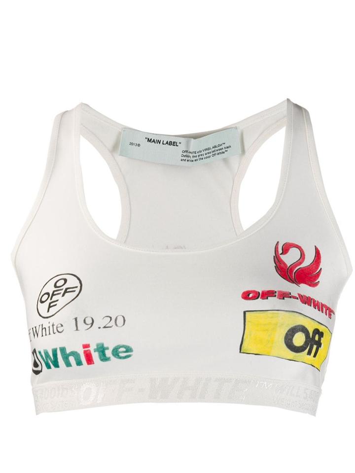 Off-white Logo Print Bralette Top