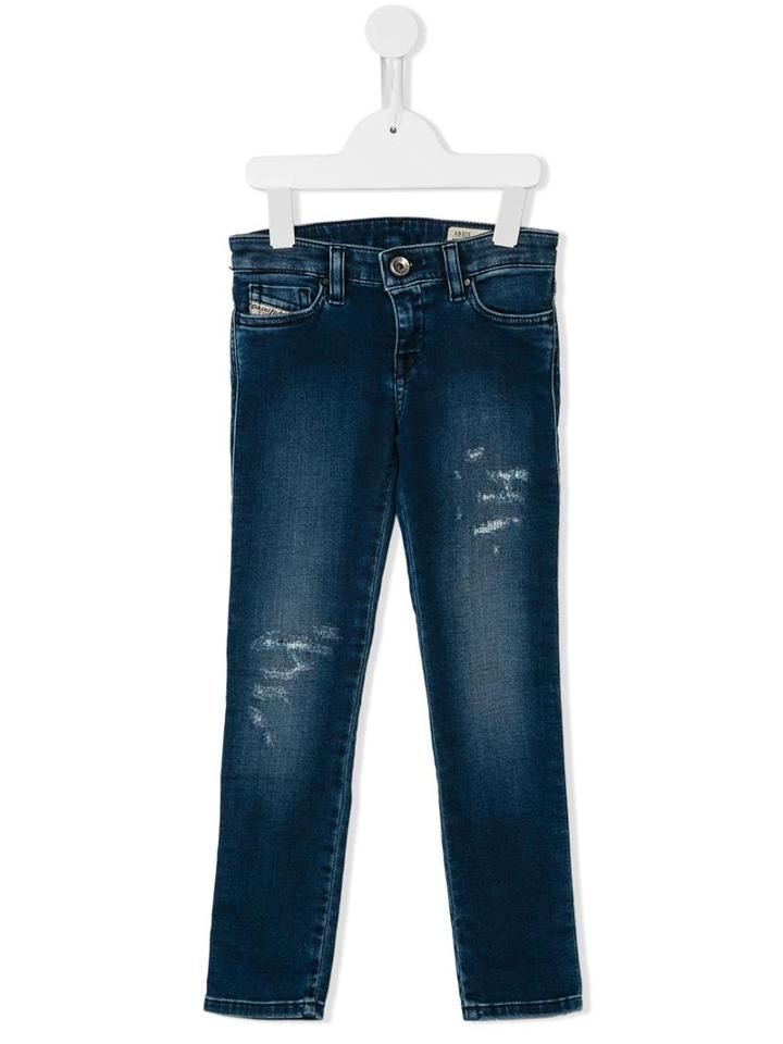 Diesel Kids Skinzee-low-j Jeans, Girl's, Size: 10 Yrs, Blue