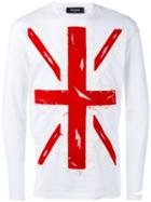 Dsquared2 - Union Jack Appliqué T-shirt - Men - Cotton - L, White, Cotton