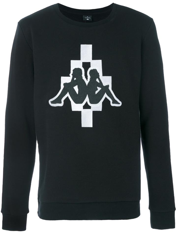 Les Hommes Urban Geometric Print Sweatshirt - Black