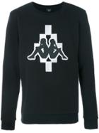 Les Hommes Urban Geometric Print Sweatshirt - Black