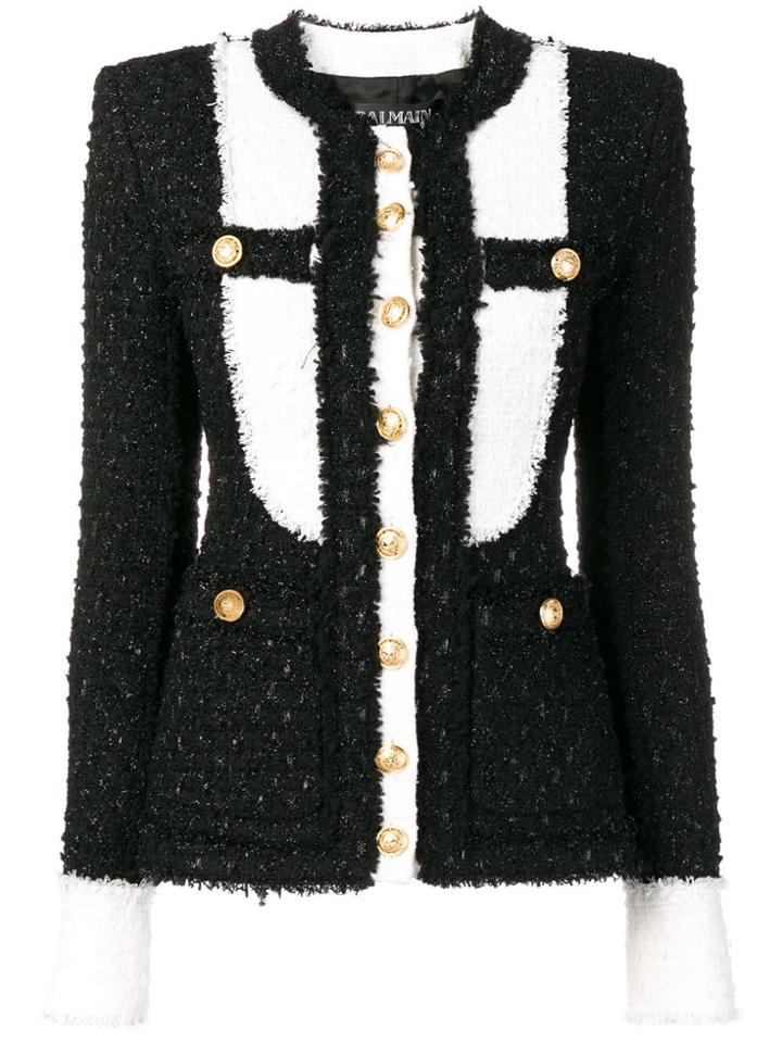 Balmain Classic Color Blocked Jacket - Black
