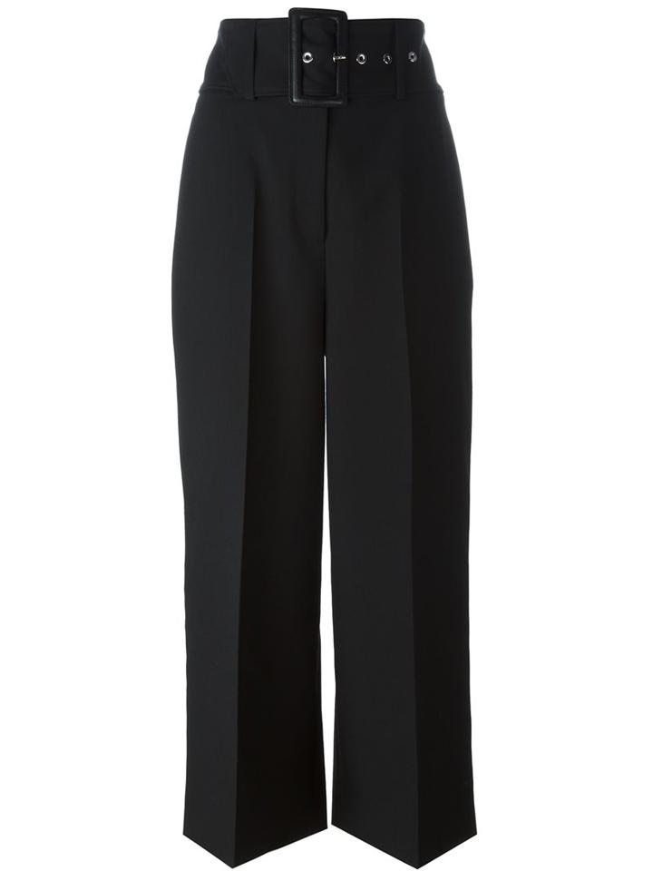 Givenchy Cropped Tailored Trousers, Women's, Size: 34, Black, Viscose/wool