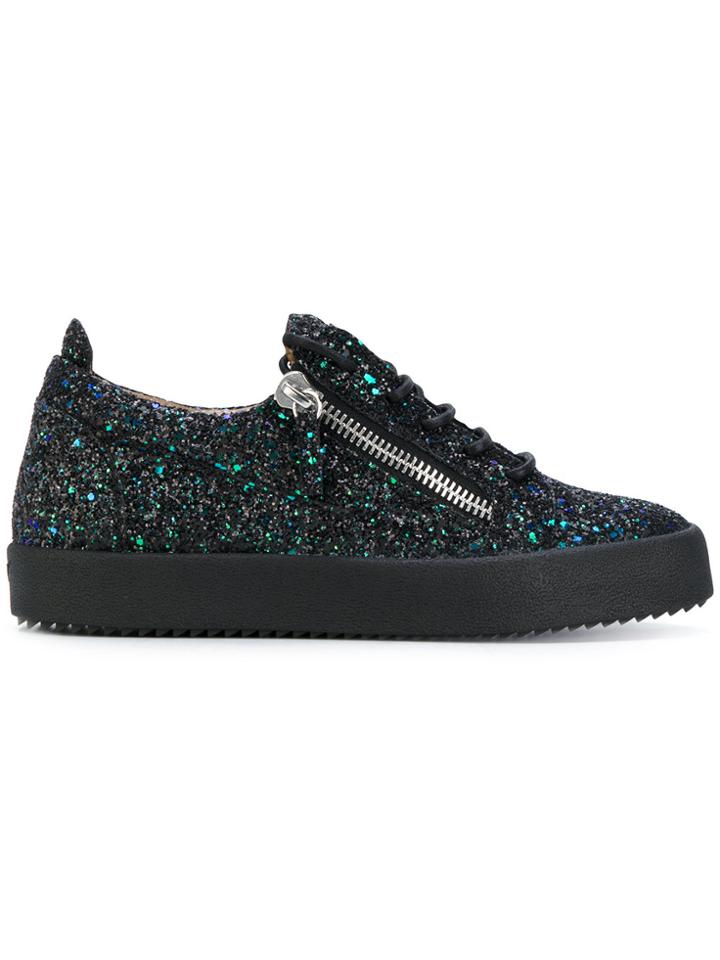 Giuseppe Zanotti Design Gail Glitter Low-top Sneakers - Metallic