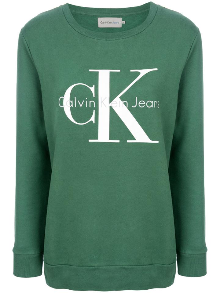 Calvin Klein Jeans Logo Sweatshirt - Green