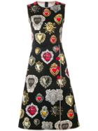 Dolce & Gabbana Sacred Hearts Dress - Black