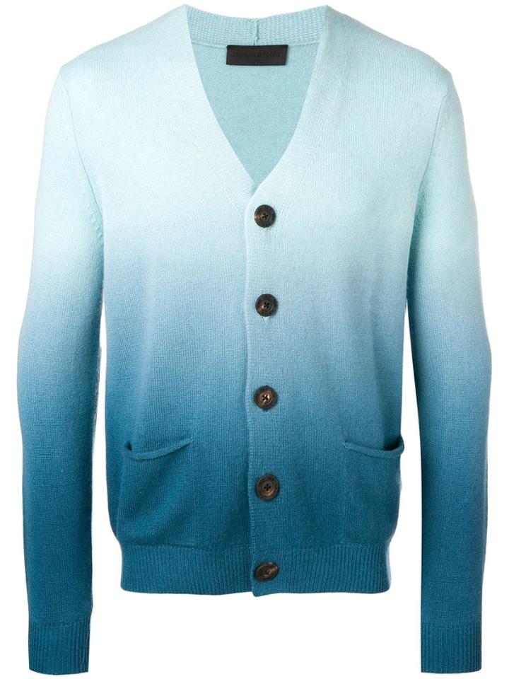 Iris Von Arnim Gradient Fitted Cardigan - Blue