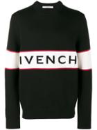 Givenchy - Logo Intarsia Knitted Jumper - Men - Wool - Xs, Black, Wool
