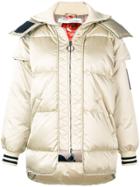 Off-white Hooded Padded Jacket - Neutrals