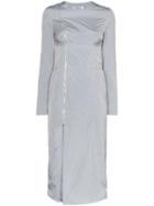 Supriya Lele Asymmetric-zip Midi Dress - Grey