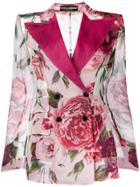 Dolce & Gabbana Floral Printed Jacket - Pink & Purple
