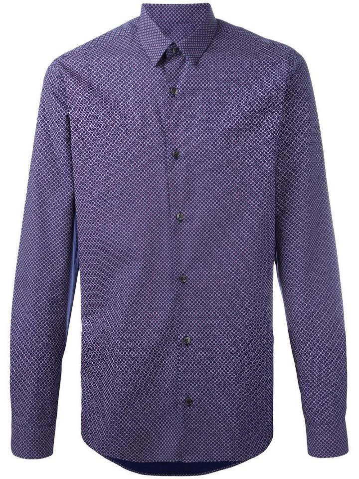 Z Zegna Dotted Print Shirt, Men's, Size: Xxxl, Cotton