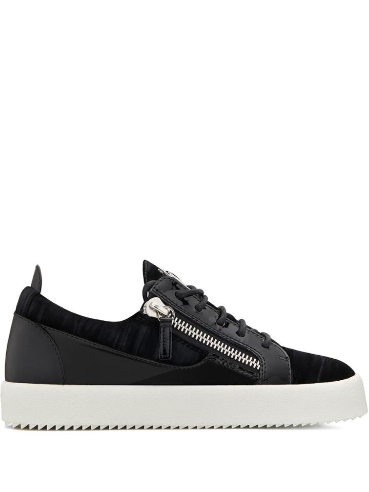 Giuseppe Zanotti Gail Panelled Sneakers - Black