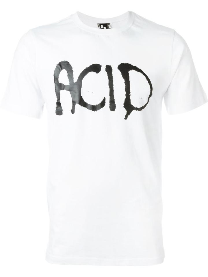 Pam Perks And Mini 'acid' T-shirt, Men's, Size: Small, White, Cotton/spandex/elastane