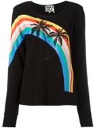 Pam & Gela - Palm Trees Sweatshirt - Women - Cotton - Xs, Women's, Black, Cotton