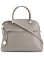 Furla - Double Handles Tote - Women - Calf Leather - One Size, Women's, Nude/neutrals, Calf Leather