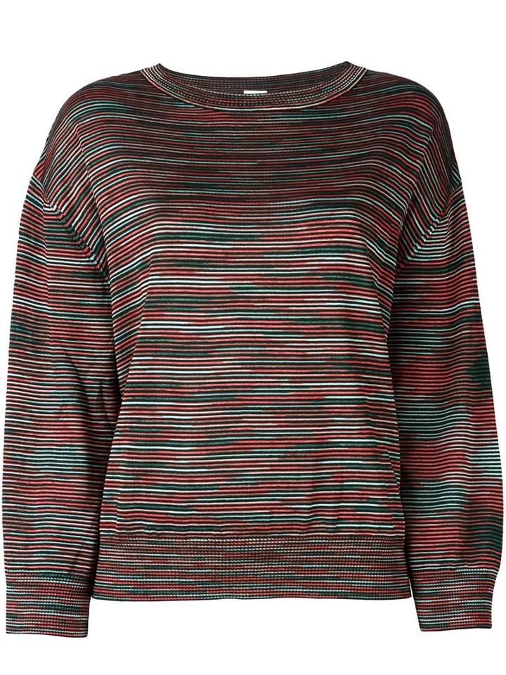 M Missoni Drop-shoulder Sweater, Women's, Size: Medium, Viscose/virgin Wool