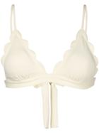 Marysia Deep V-neck Bikini Top - White