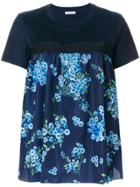Moncler Pleated Panel T-shirt - Blue